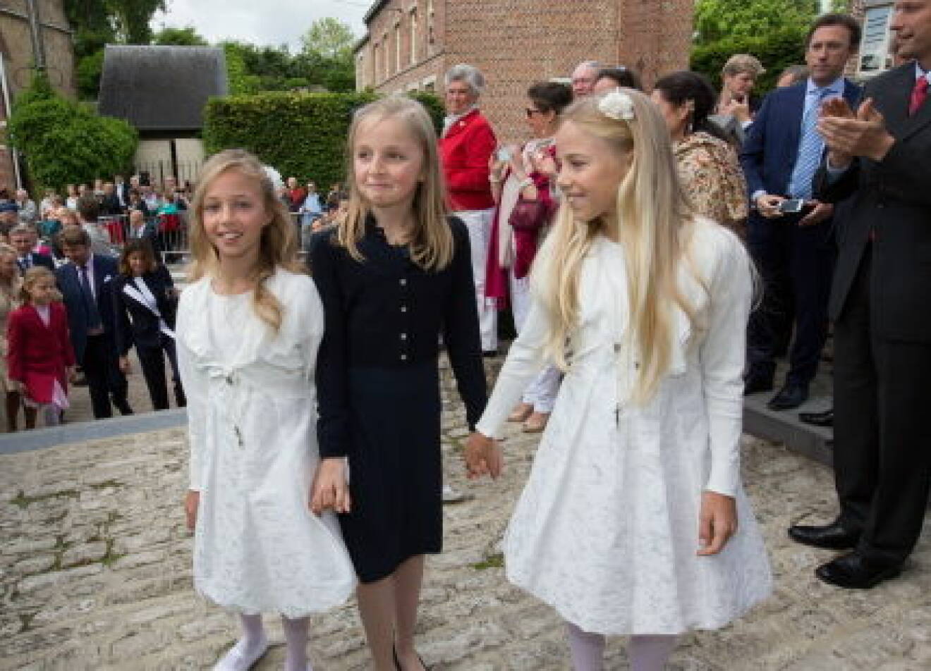 First communion of twin princes Nicolas and Aymeric of Belgium