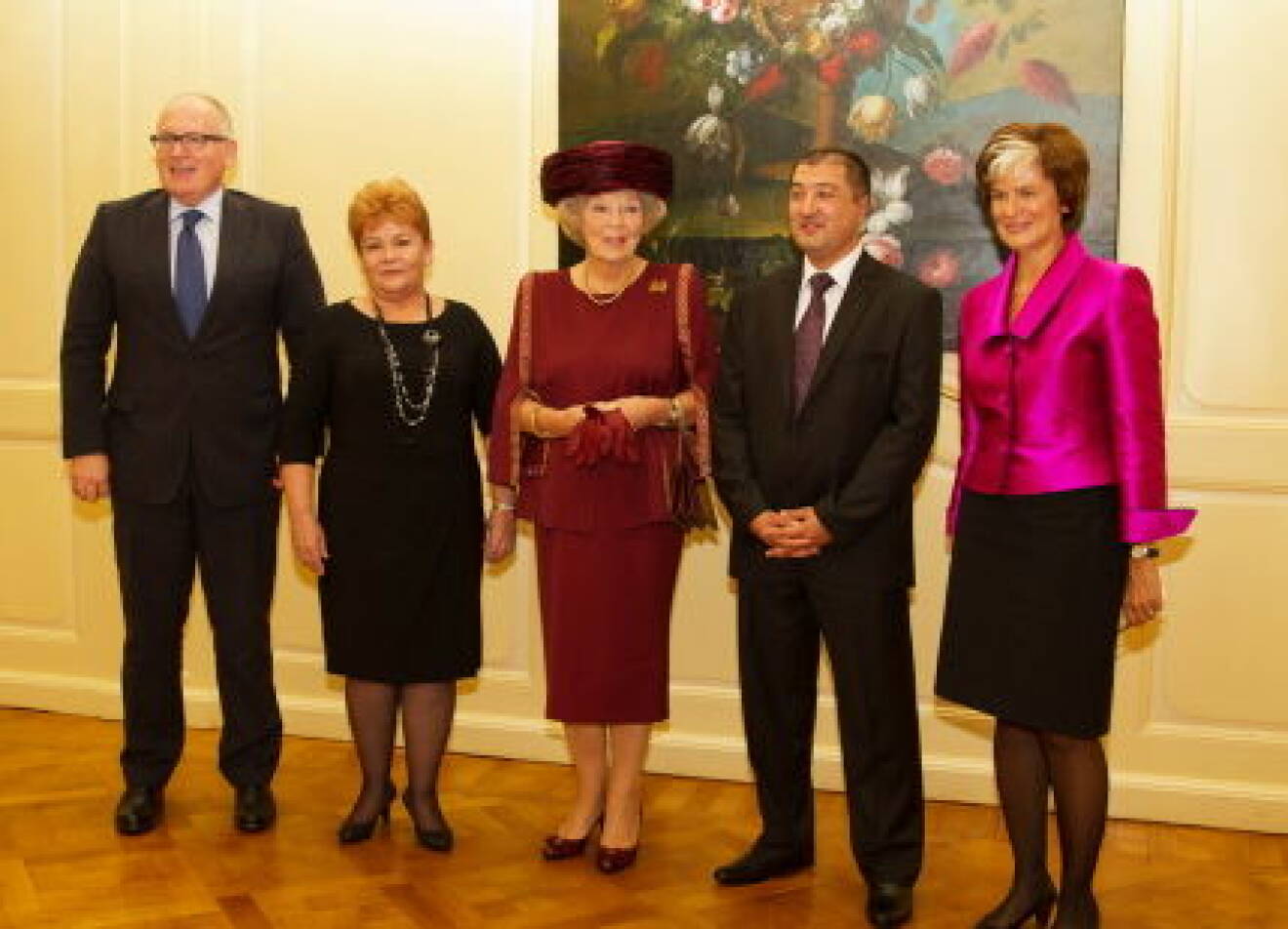 HRH Princess Beatrix attends at the Spaansche Hof in The Hague, the ceremony at the Max van der Stoel Award. The award goes to Spravedlivost, a human rights NGO in Kyrgyzstan.