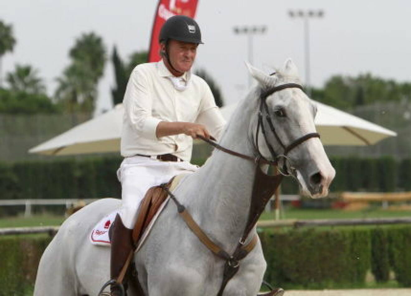 Princess Elena of Spain and Luis Astolfi took part in the II Ruta Via de la Plata horse riding competition in Seville
