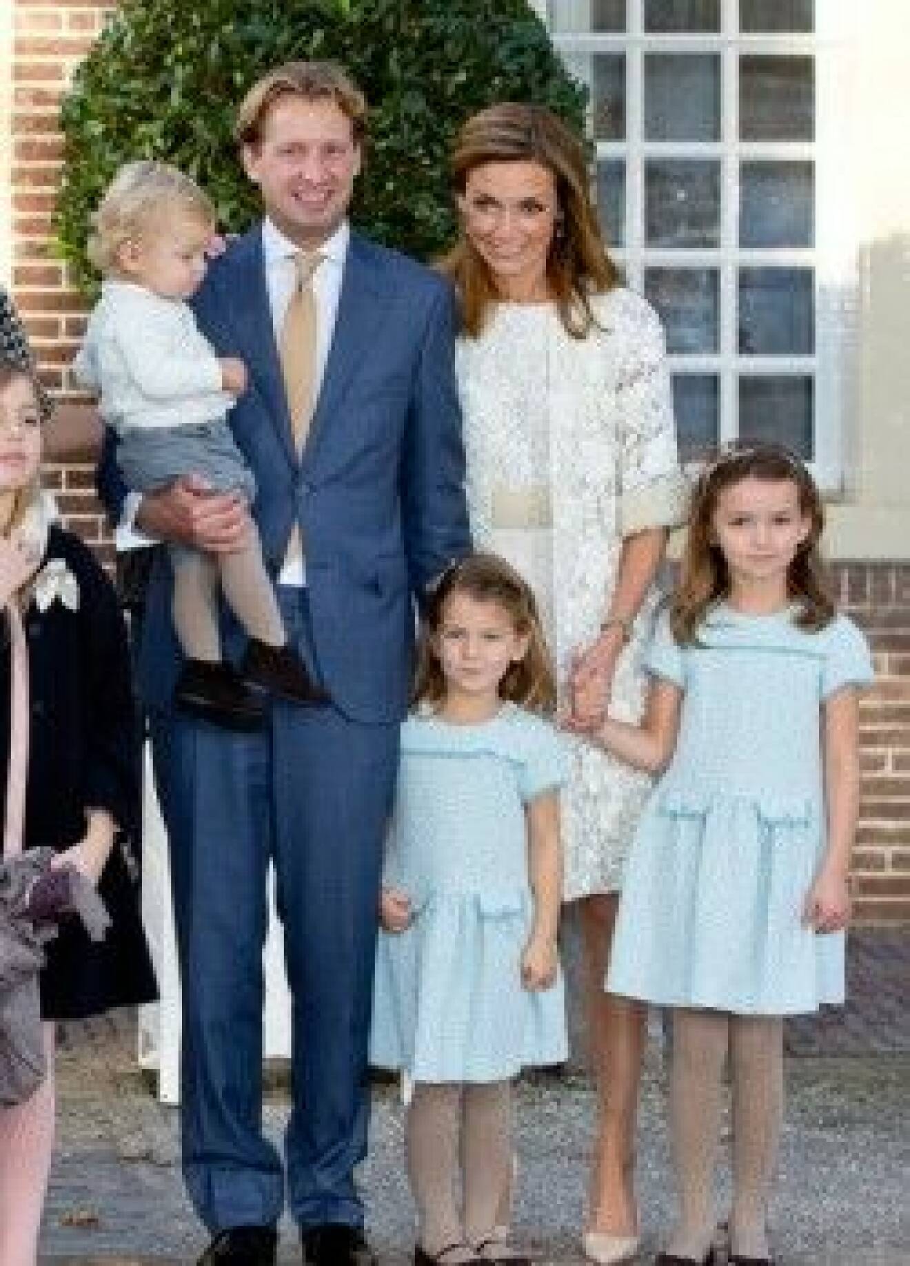 Christening of Willem Jan, son of Prince Floris and Princess Aimee at Palace Het Loo in Apeldoorn