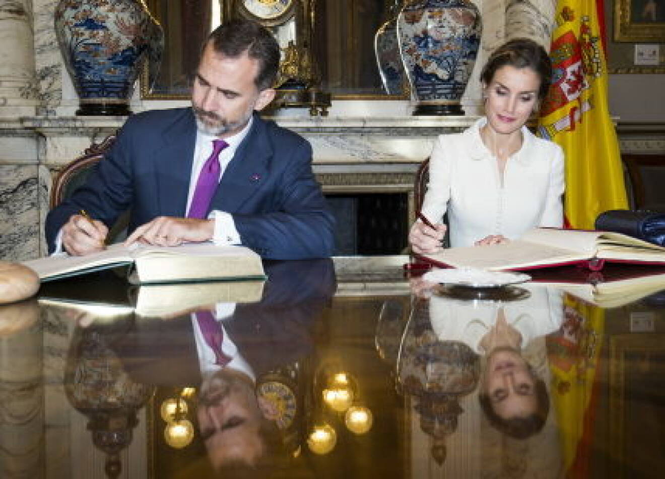 Spanish royals visit Belgium