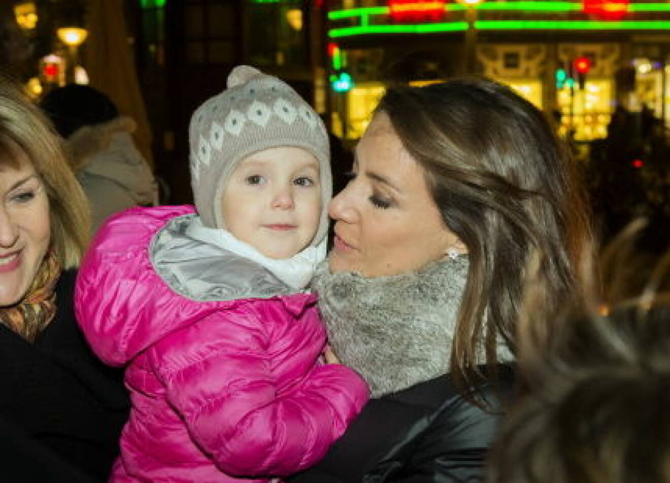 HRH Princess Marie attends World AIDS Day with her children