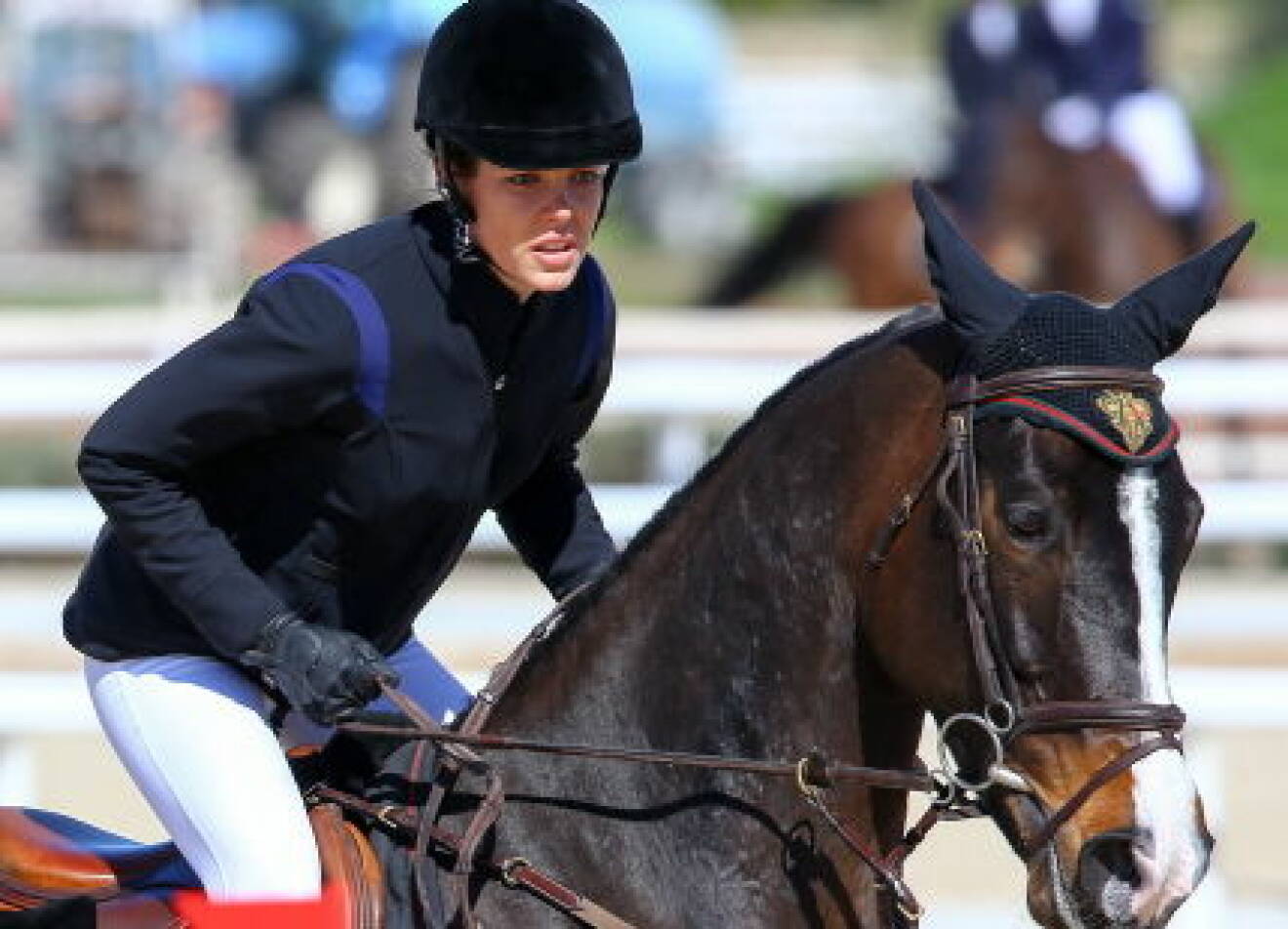 Charlotte Casiraghi competes at GPA Jump Festival