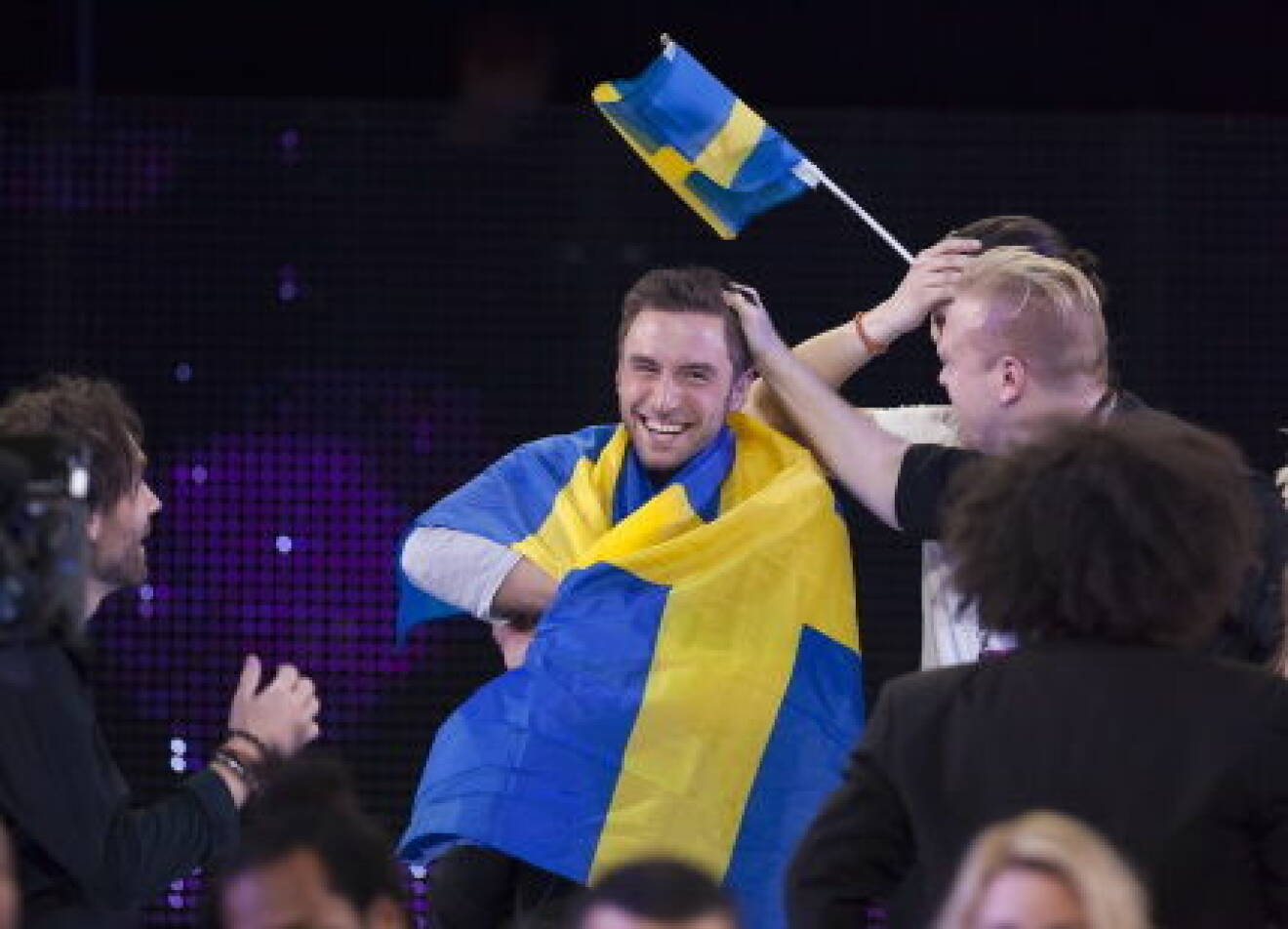 Mans Zelmerlow from Sweden wins the Eurovision Song Contest 2015