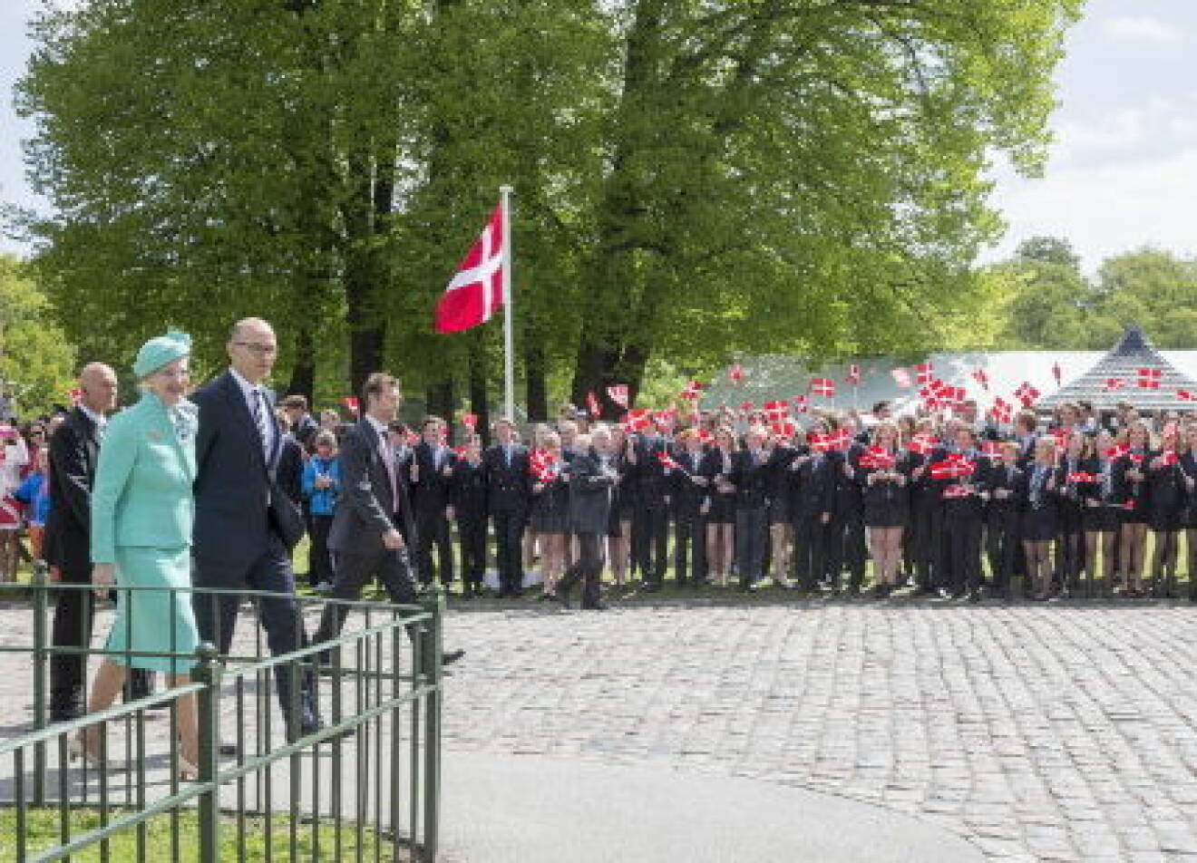 Queen Margrethe attending Herlufsholms 450-year anniversary