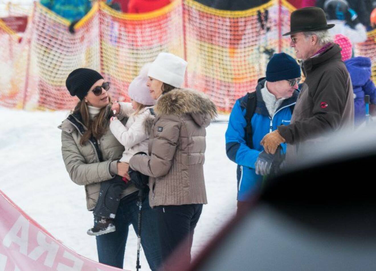 EXCLUSIVE - NO CREDIT - The Royal Swedish family on ski vacation in Switzerland.