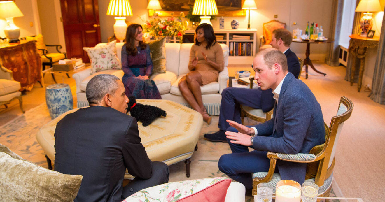 Paret Obama är goda vänner med prins William och prins Harry