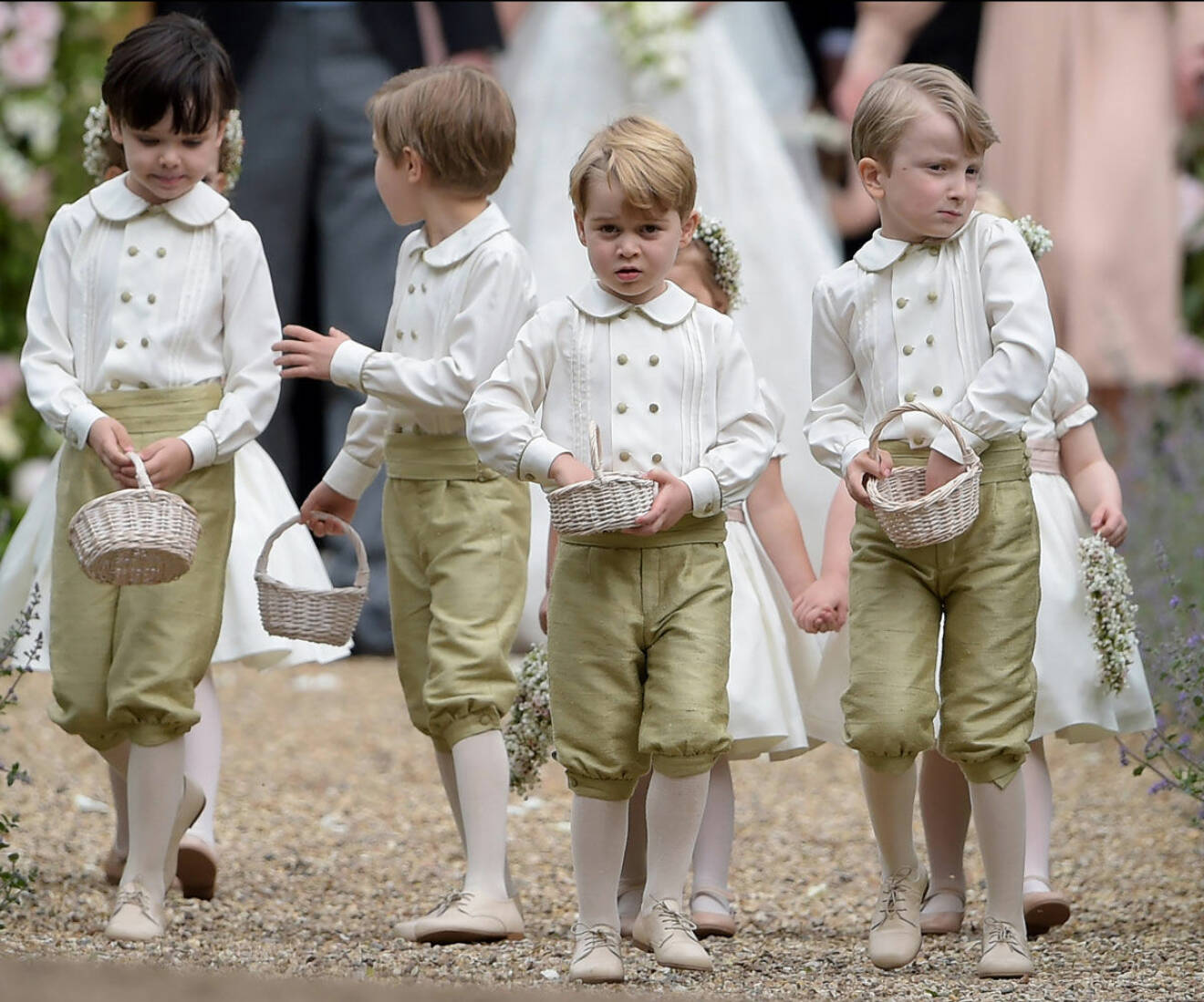 Prins George och prinsessan Charlotte var brudnäbbar