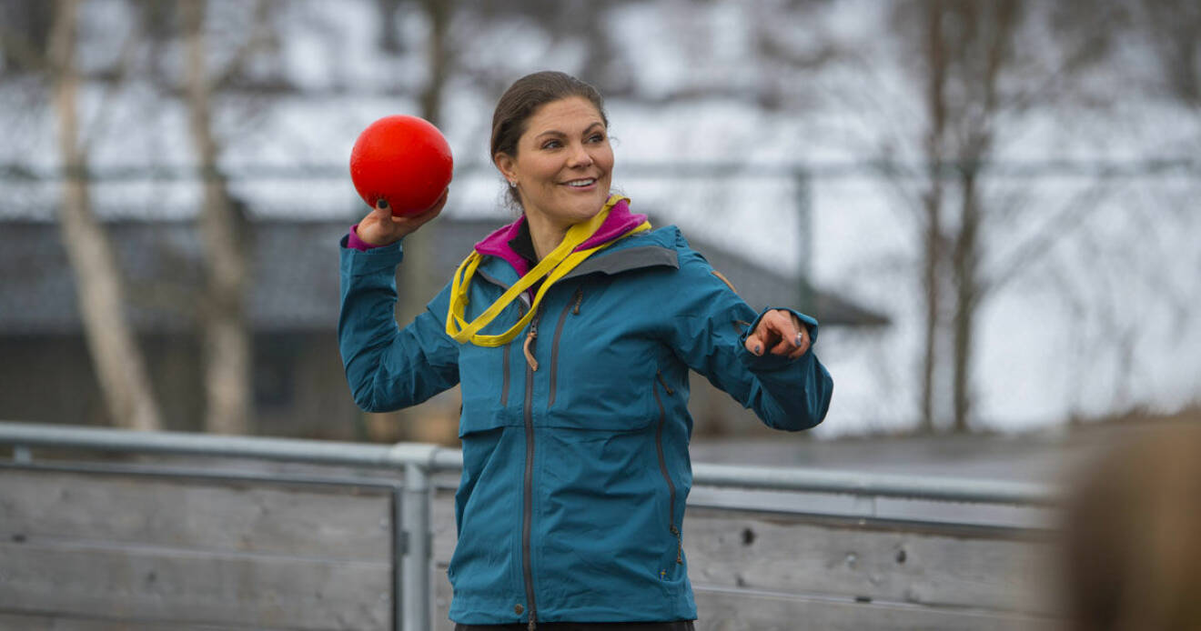 Victoria spelade spökboll i Lappland.