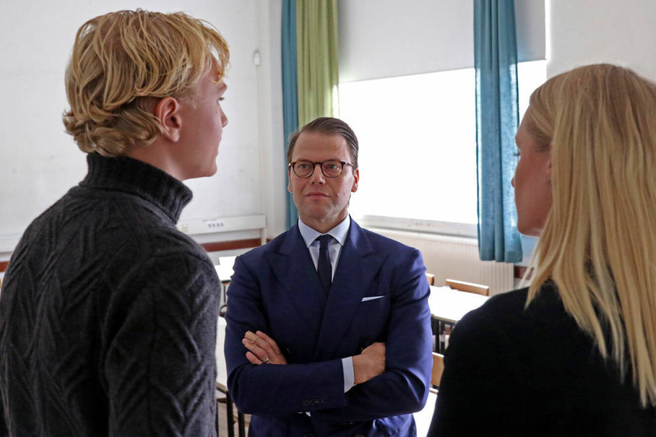 Pressträff med Prins Daniel på Hvitfeldtska Gymnasiet i Göteborg angående Fellowship