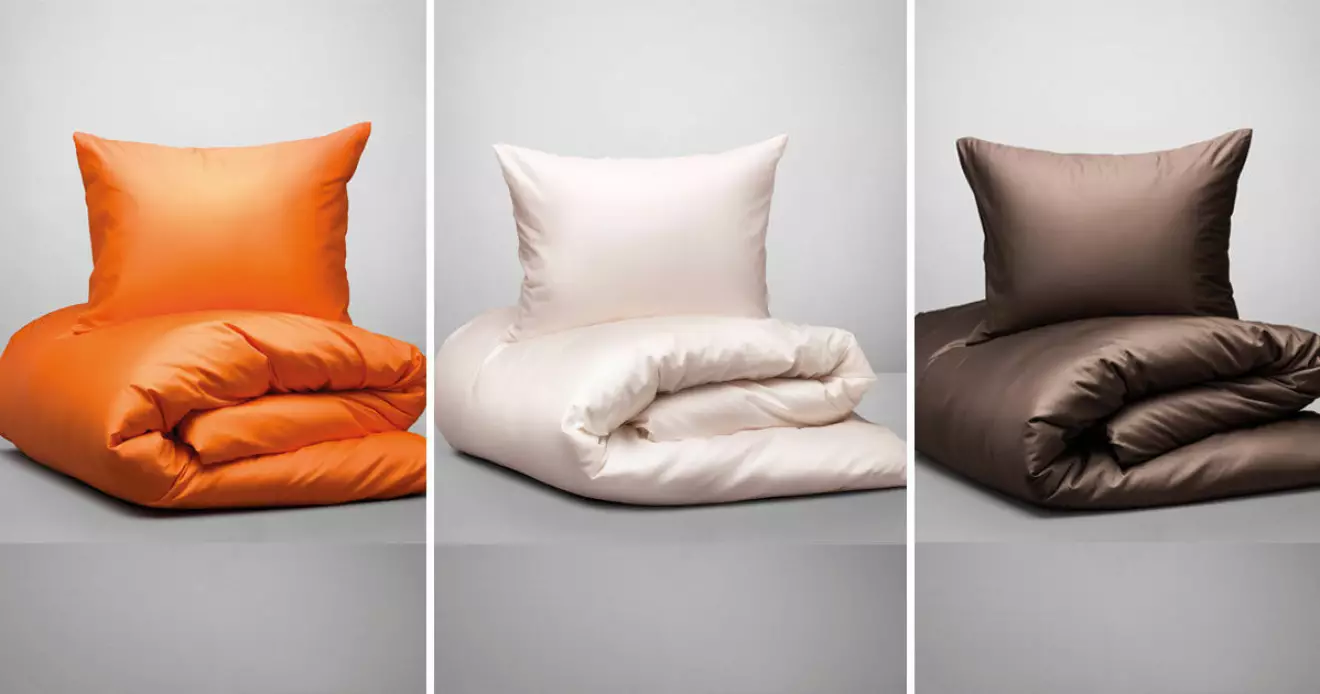 Bernadotte &amp; Kylberg lanserar sängkläder i orange, beige och brunt.