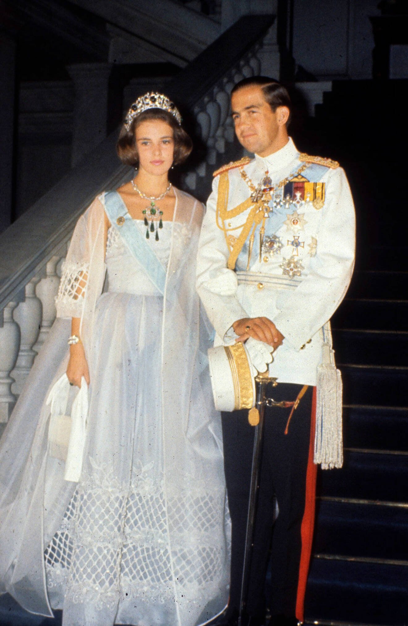 Bröllopet stod den 18 september 1964 i Metropolis-katedralen i Aten.