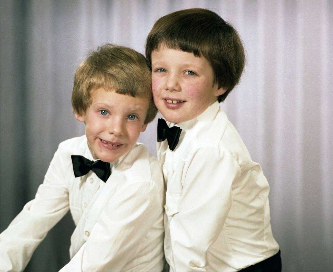 Kronprins Frederik och lillebror Joachim.