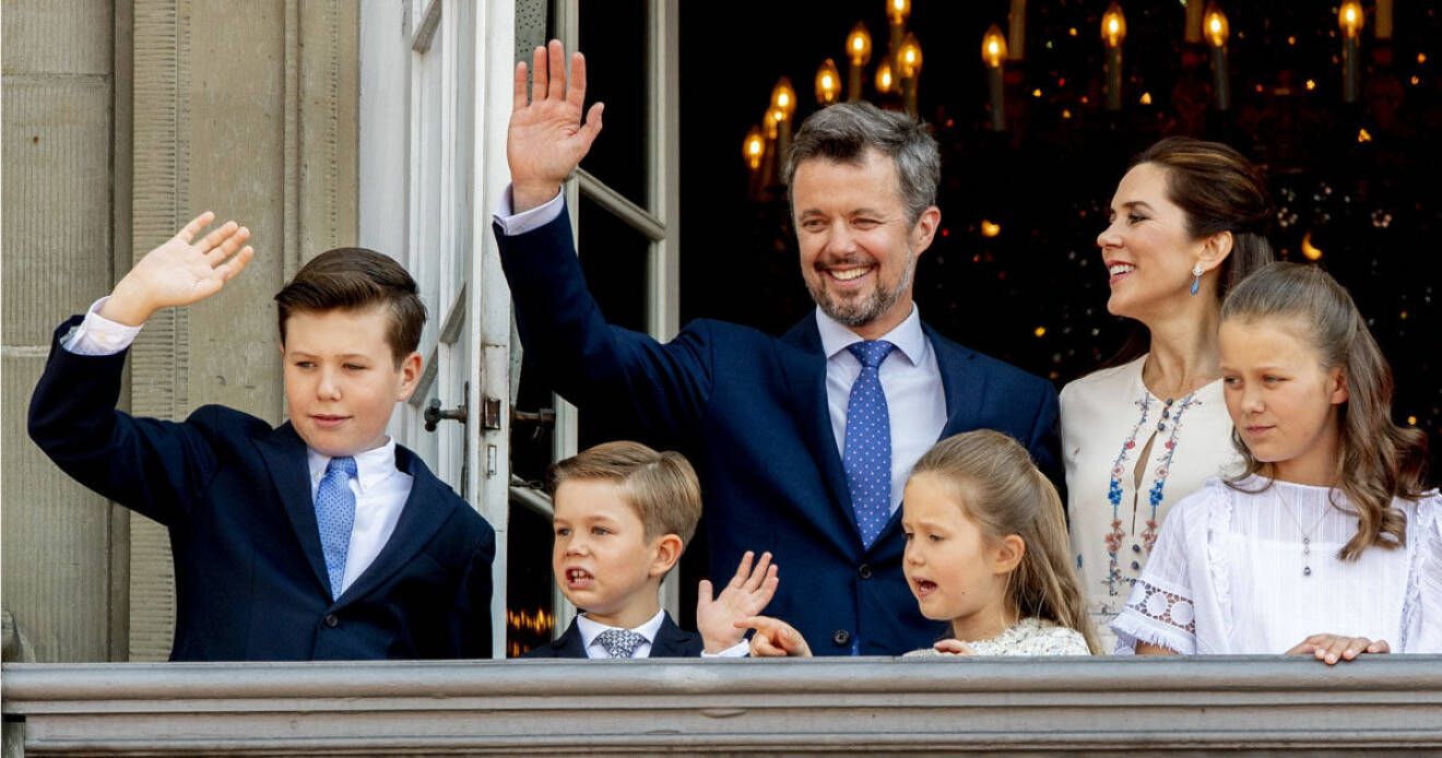 Kronprins Frederik firar 50-årsdagen med familjen.