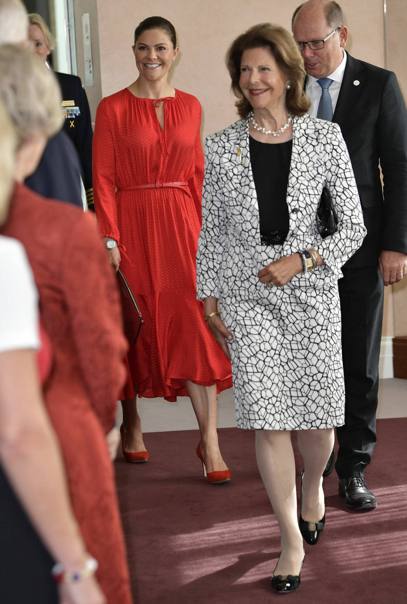Vilken läcker klänning kronprinsessan Victoria bar denna dag.