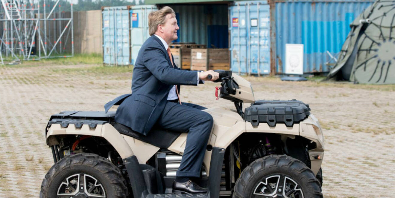 Kung Willem-Alexander vid ratten!