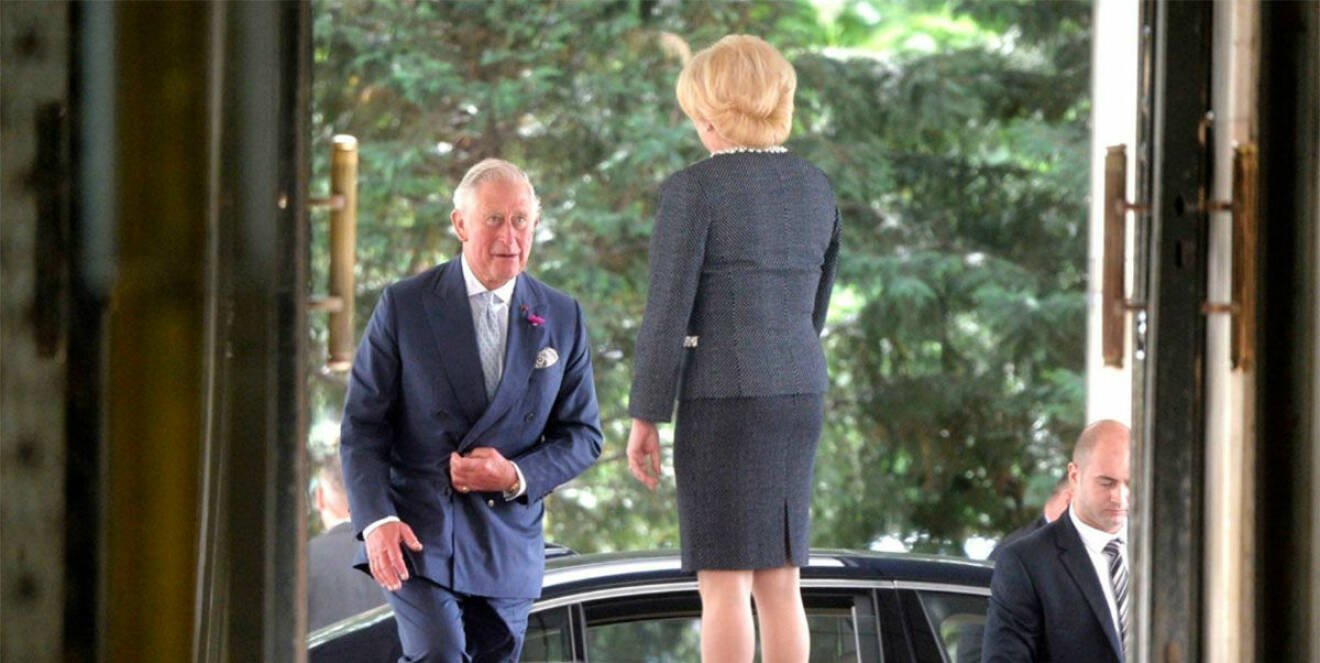 Prins Charles i Rumänien. 