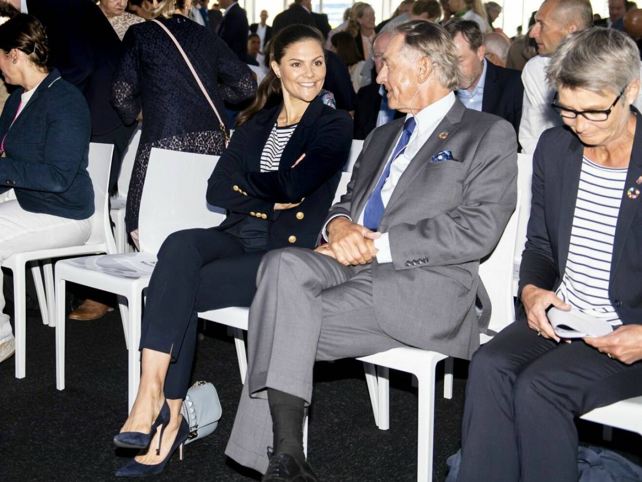 Kronprinsessan Victoria och Jan Eliasson vid Ocean Summit. De har alltid mycket att prata om.