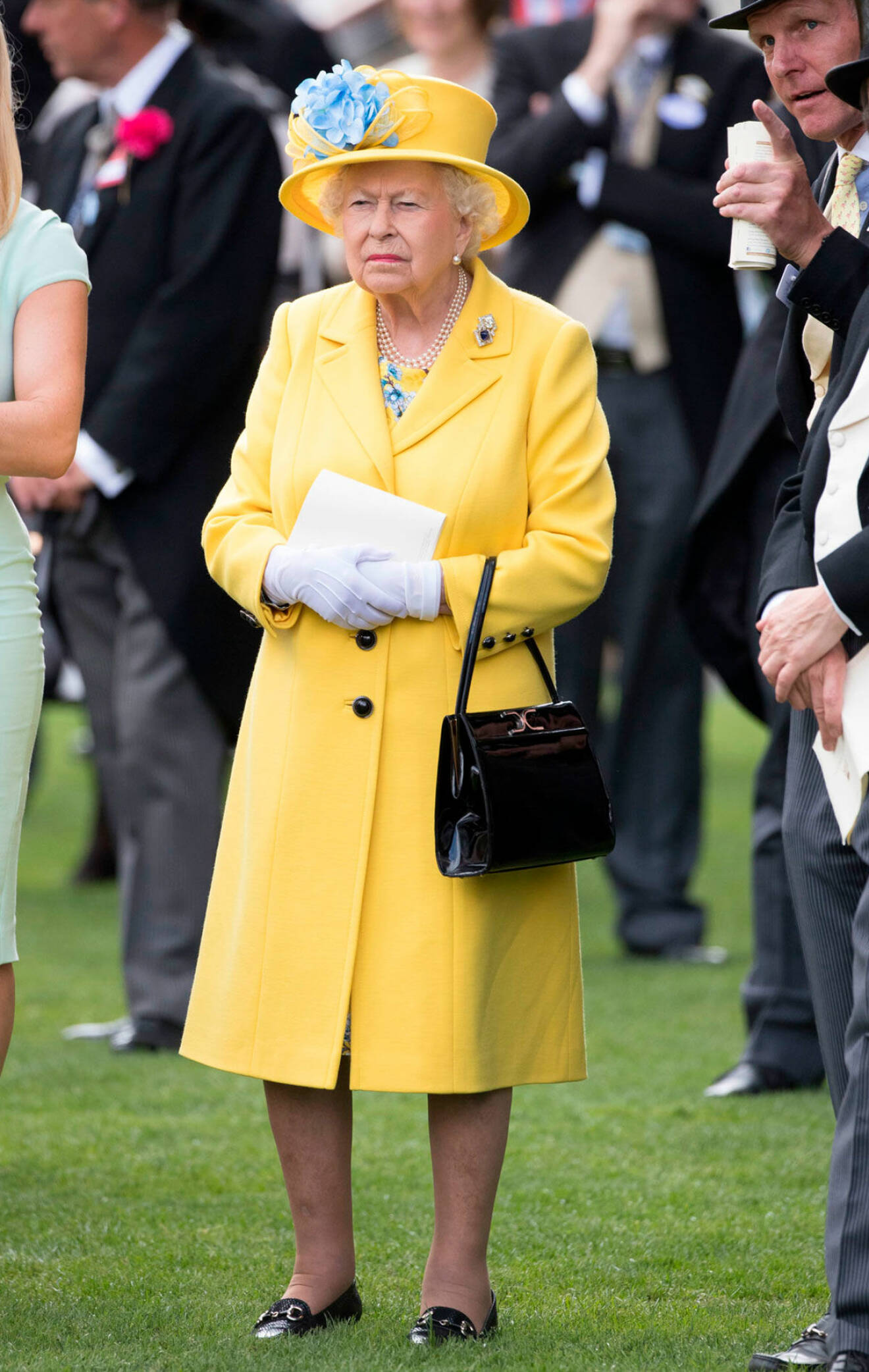 Drottning Elizabeth på the Royal Ascot.