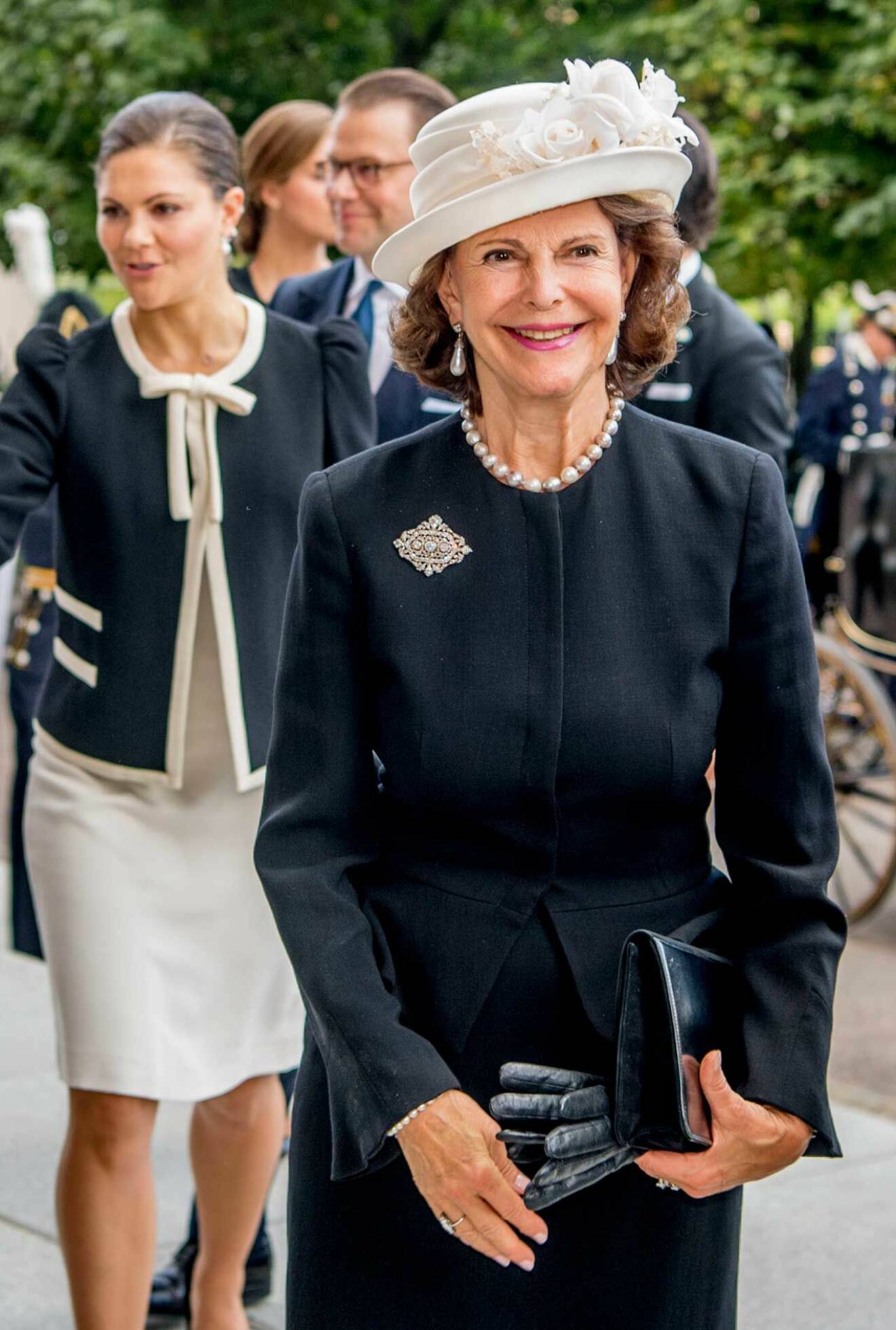 Drottning Silvia vid riksmötets öppnande 2017.