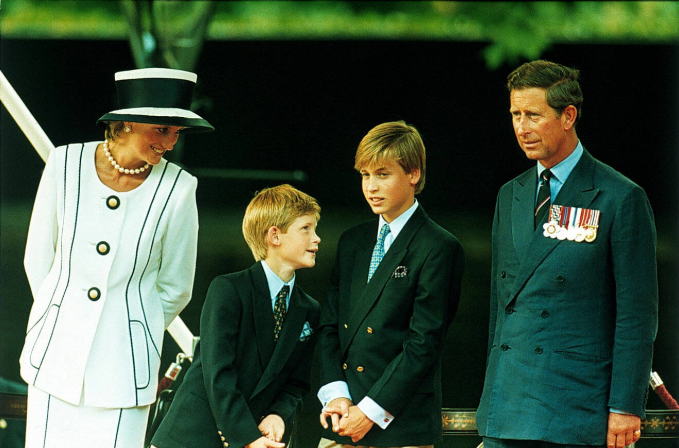 Både mamma Diana och pappa Charles lärde pojkarna hur man är snäll mot naturen, och djuren.