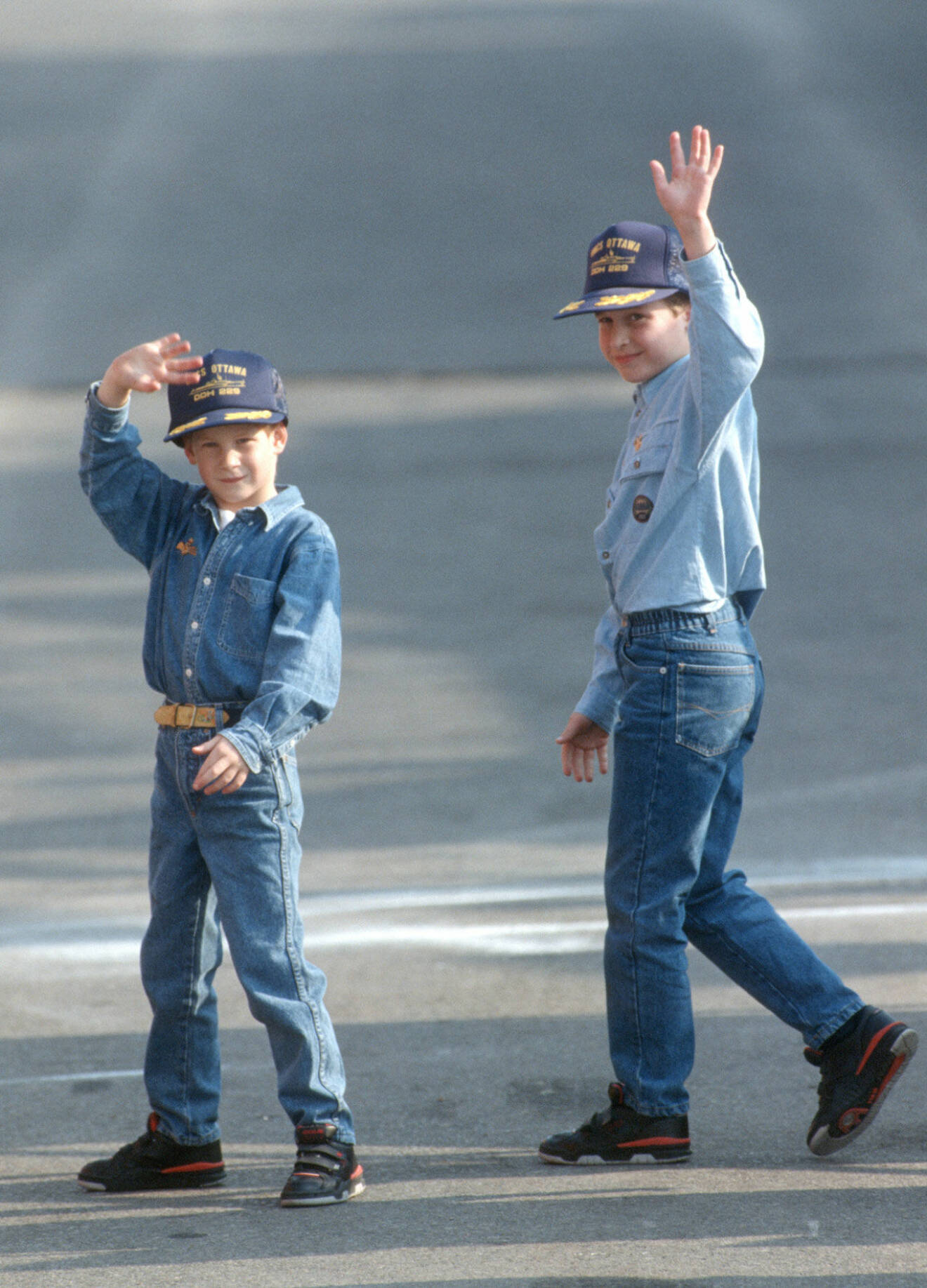 Prinsarna Harry och William, 1991.