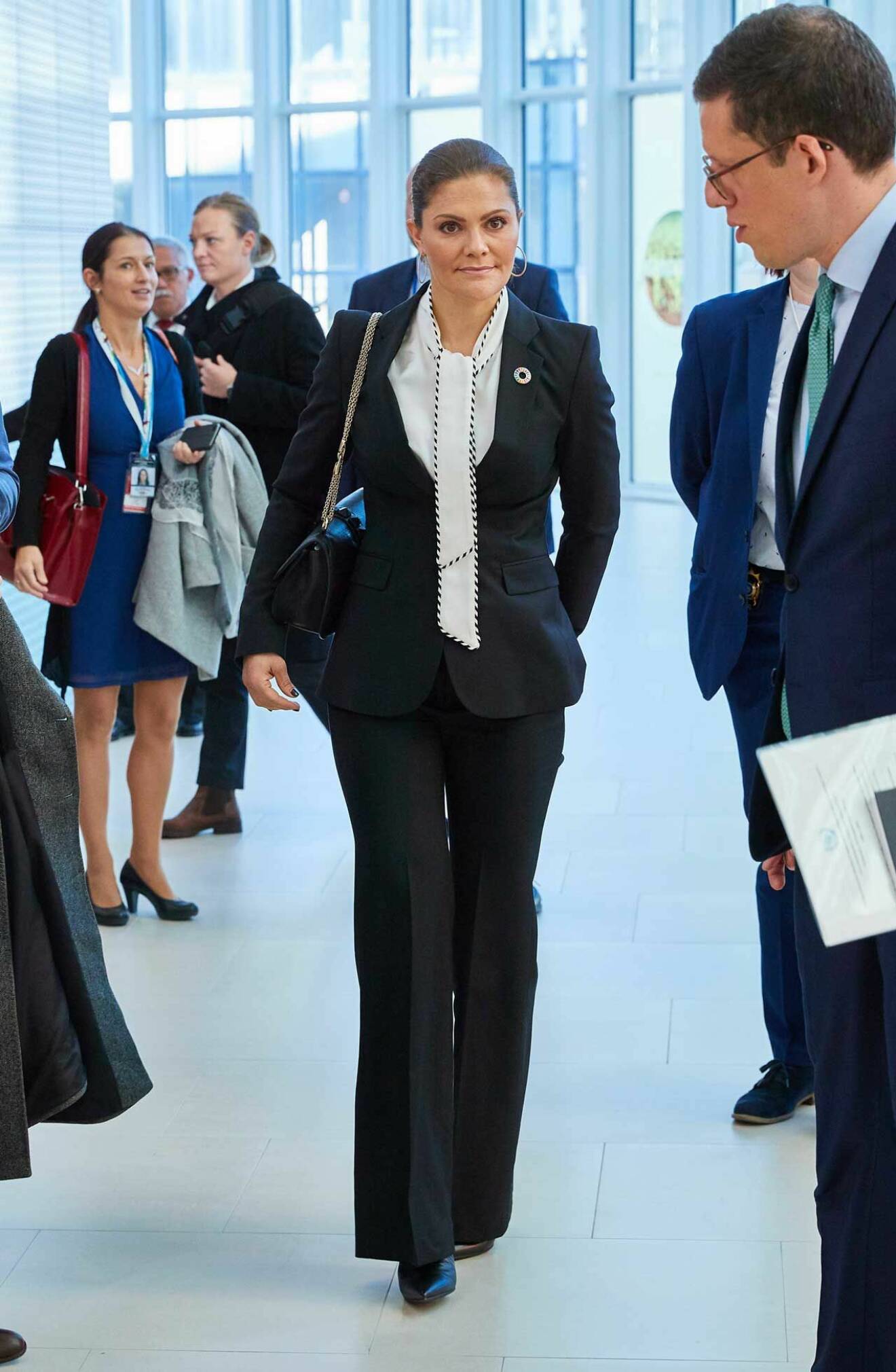 Kronprinsessan var talare under konferensen i Wien. 