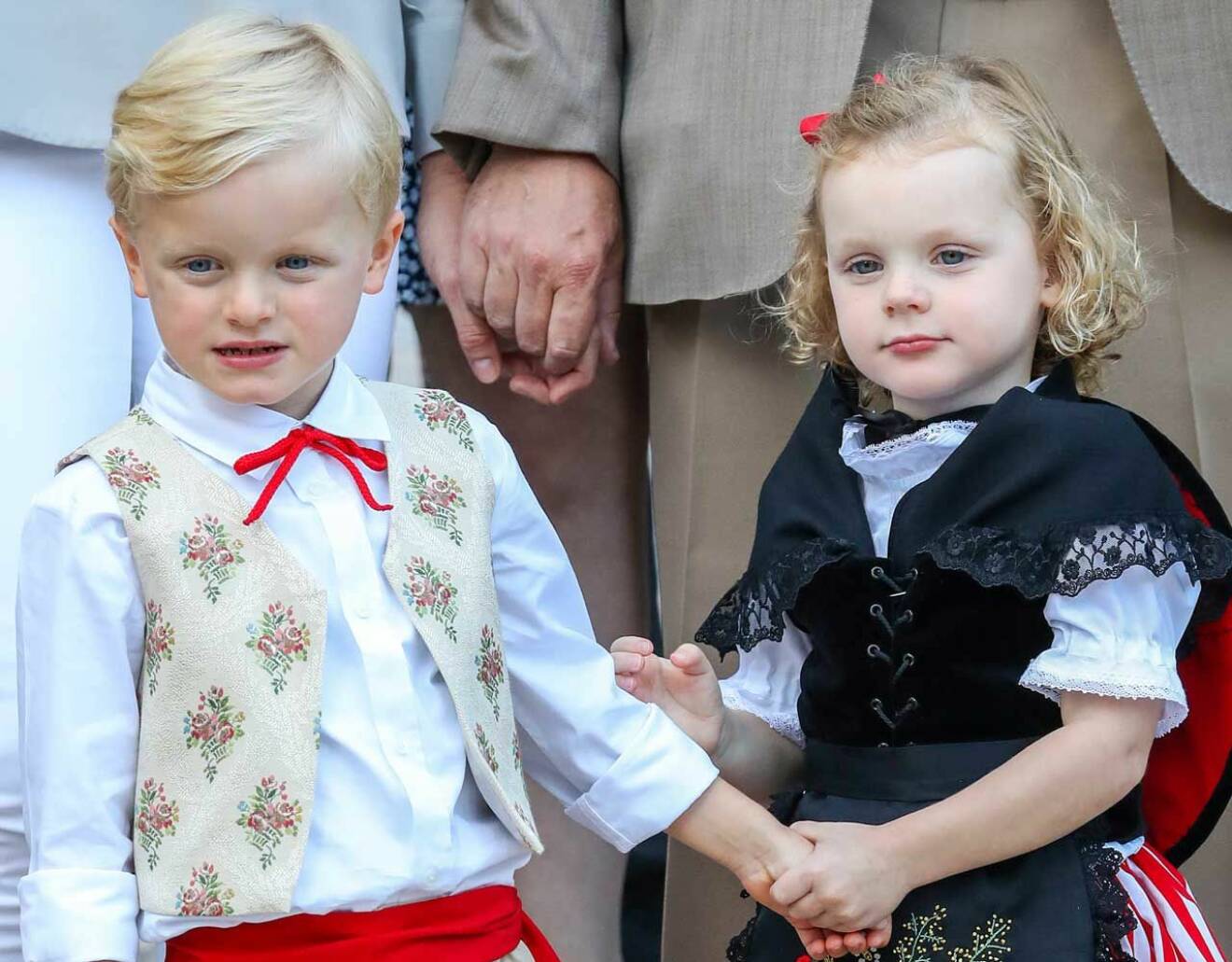 Monaco-tvillingarna prins Jacques och prinsessan Gabriella, barn till furst Albert och furstinnan Charlene.