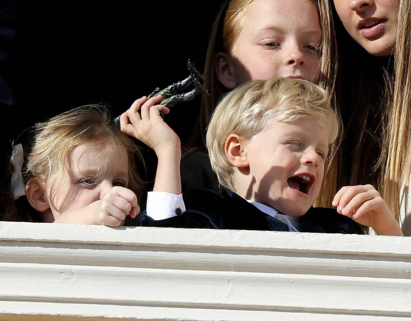 Furstebarnen prinsessan Gabriella och prins Jacques av Monaco.