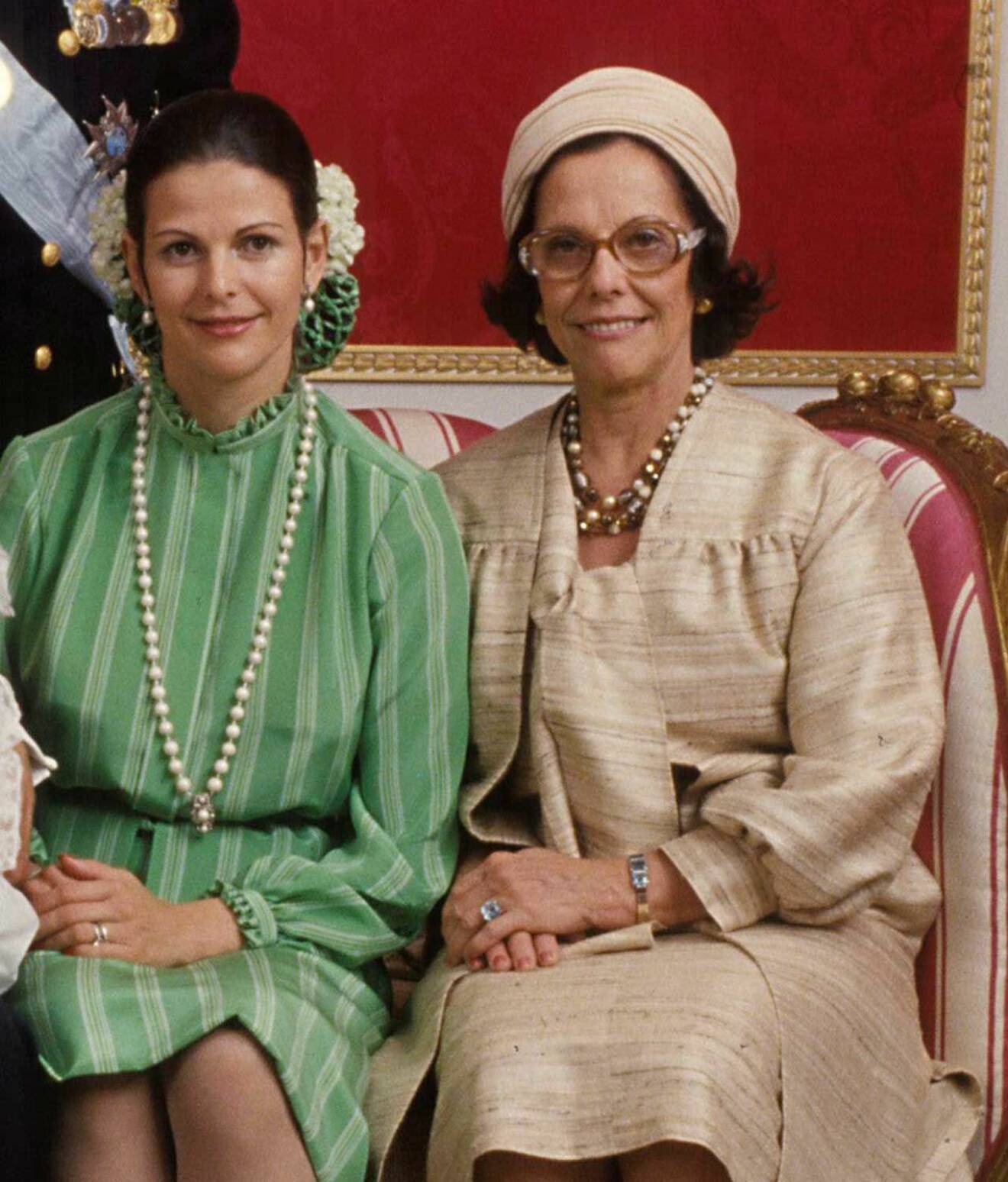 Drottning Silvia med mamma Alice Sommerlath 1977.
