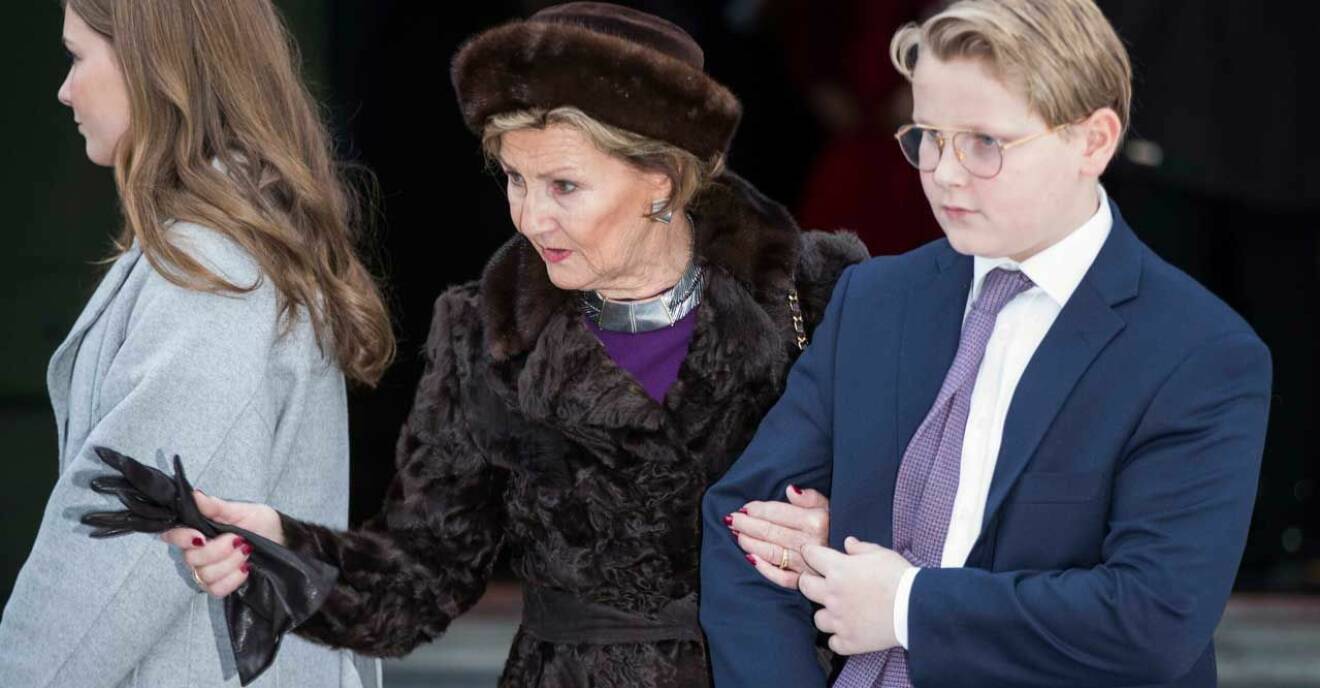 prins Sverre Magnus och drottning Sonja