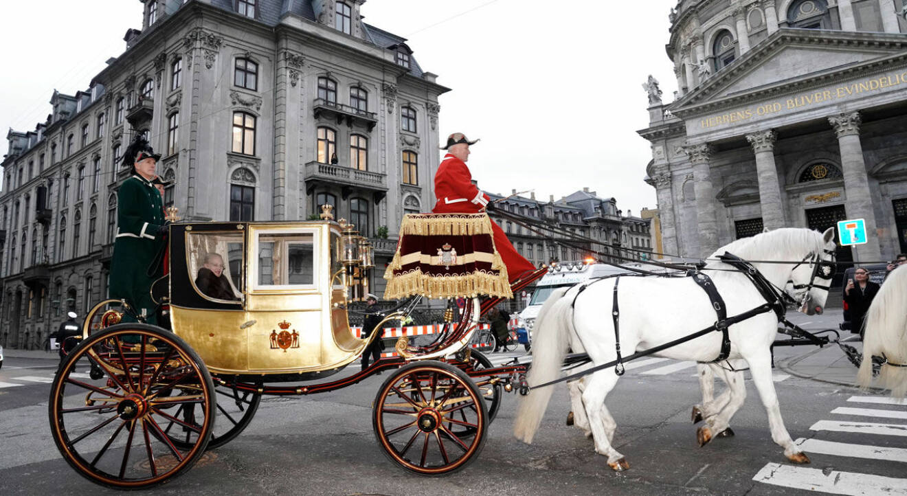 Drottning Margrethes guldvagn.