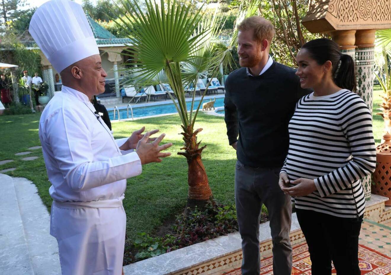 Prins Harry och hertiginnan Meghan på officiellt besök i Marocko.