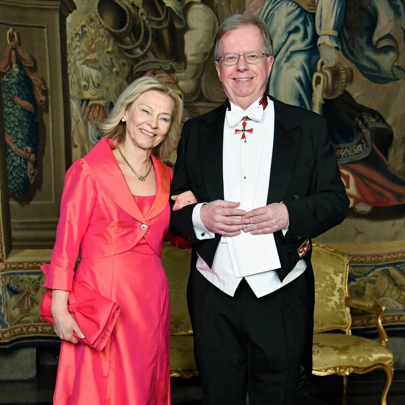 Ambassadör Lars Danielsson med sin fru Gunilla von Utfall.