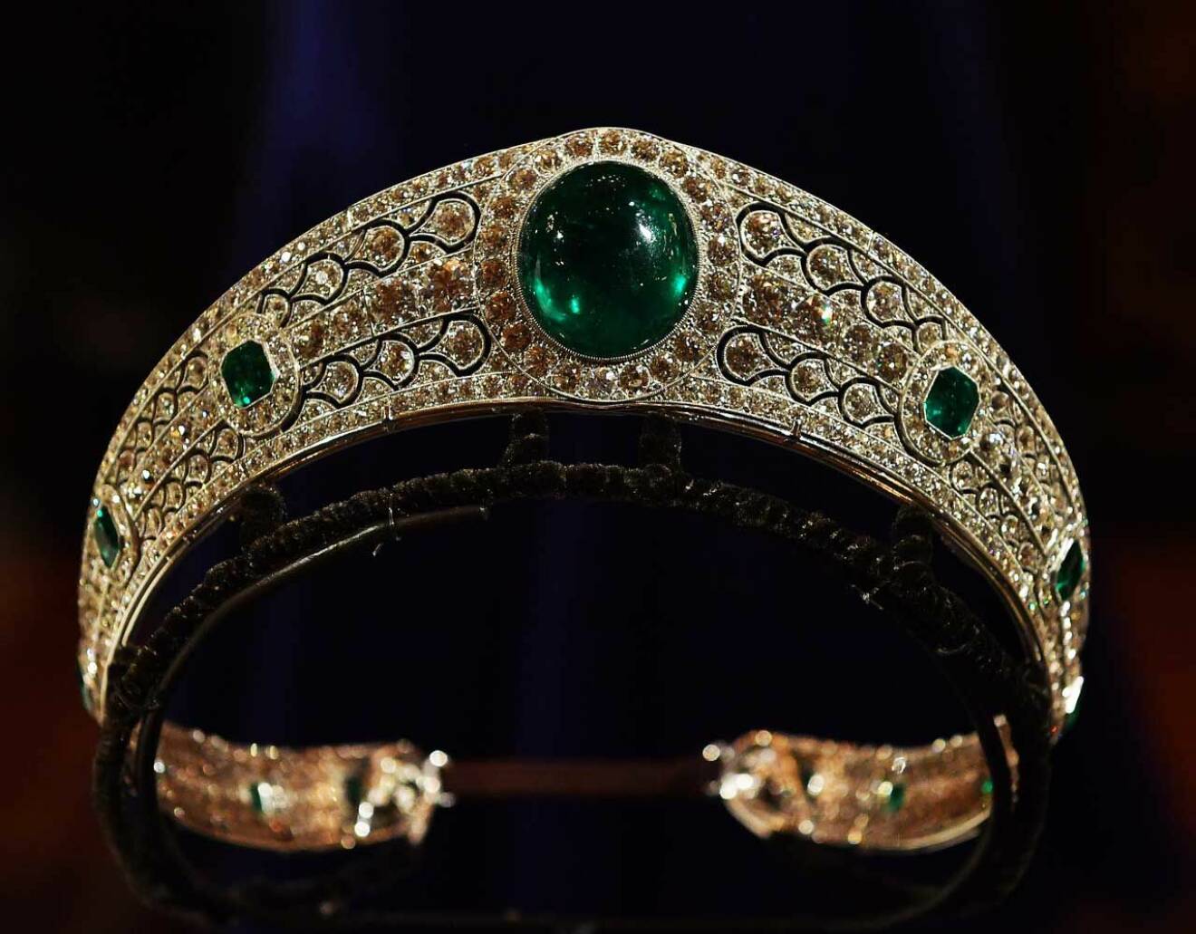 Smaragddiademet som prinsessan Eugenie bar när hon gifte sig.