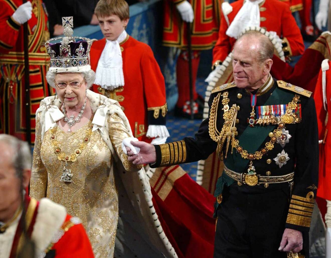 Drottning Elizabeth med sin man prins Philip.