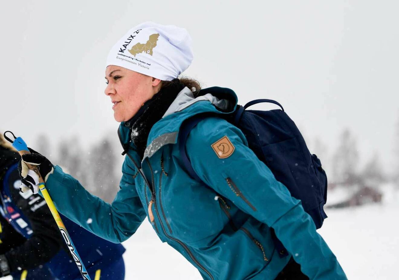 Kronprinsessan Victorias landskapsvandring i Norrbotten, på skidor.