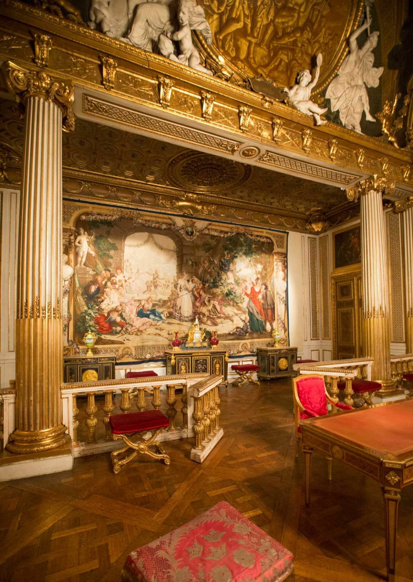 Gustav III:s paradsängkammare på Stockholms slott.