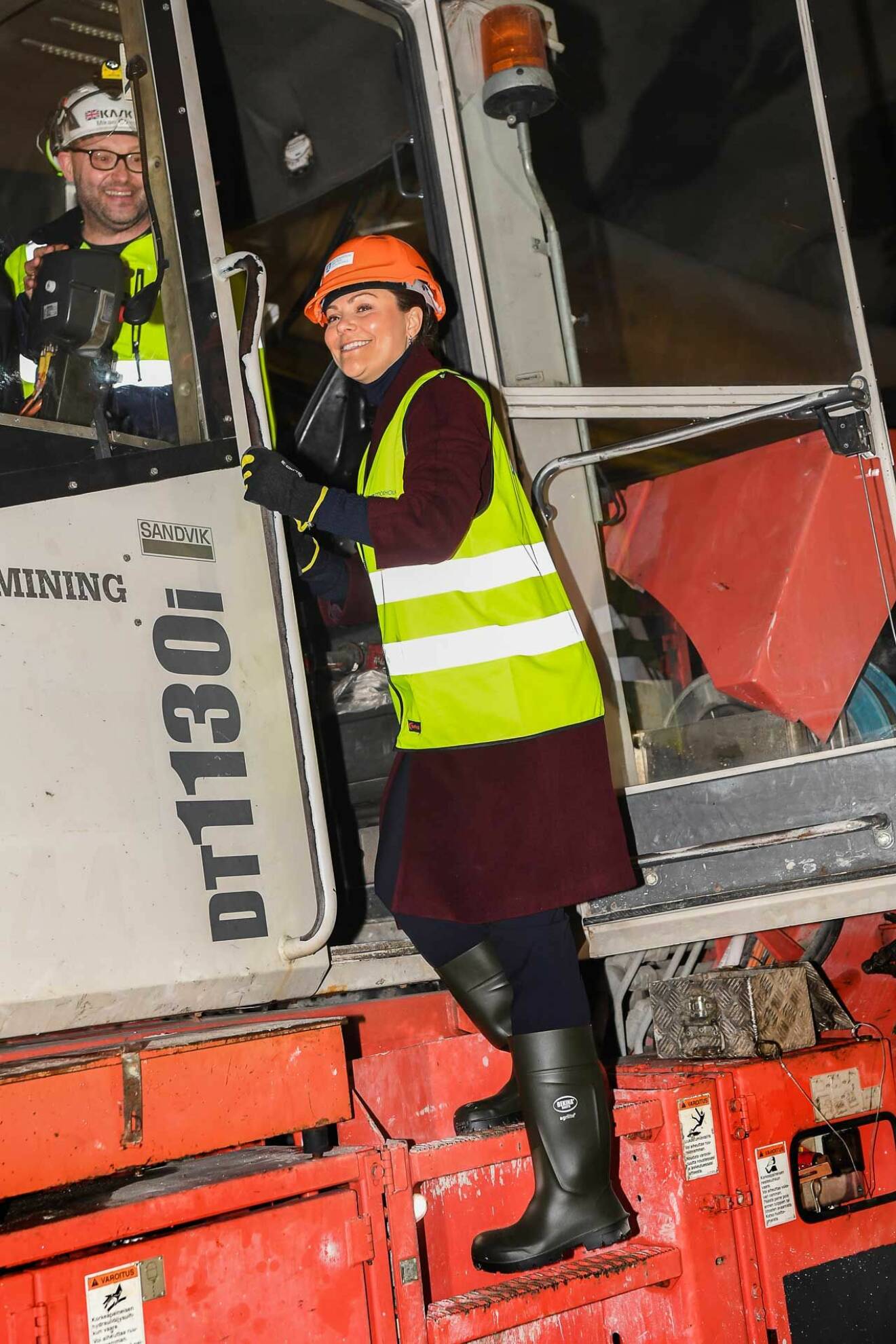Kronprinsessan Victoria på reningsverket i Henriksdal, Stockholm. 