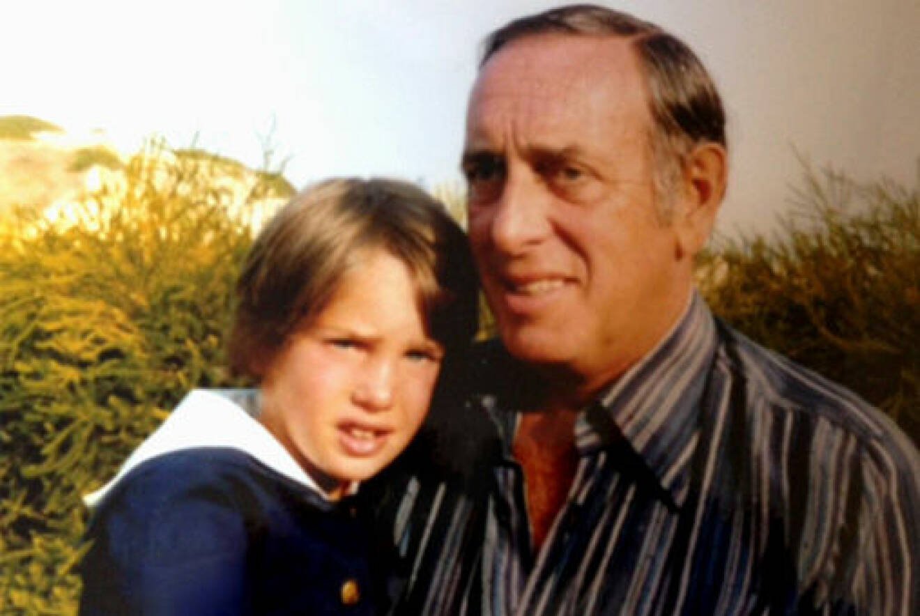 Chris O’Neill som barn med sin pappa Paul O’Neill
