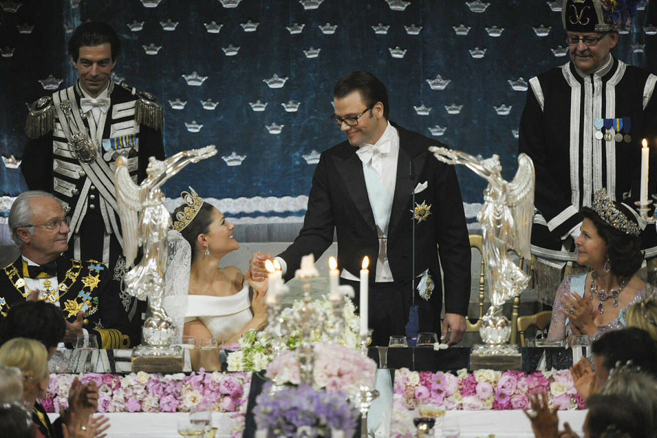 Prins Daniel höll tal till Victoria på bröllopsdagen 19 juni 2010. 