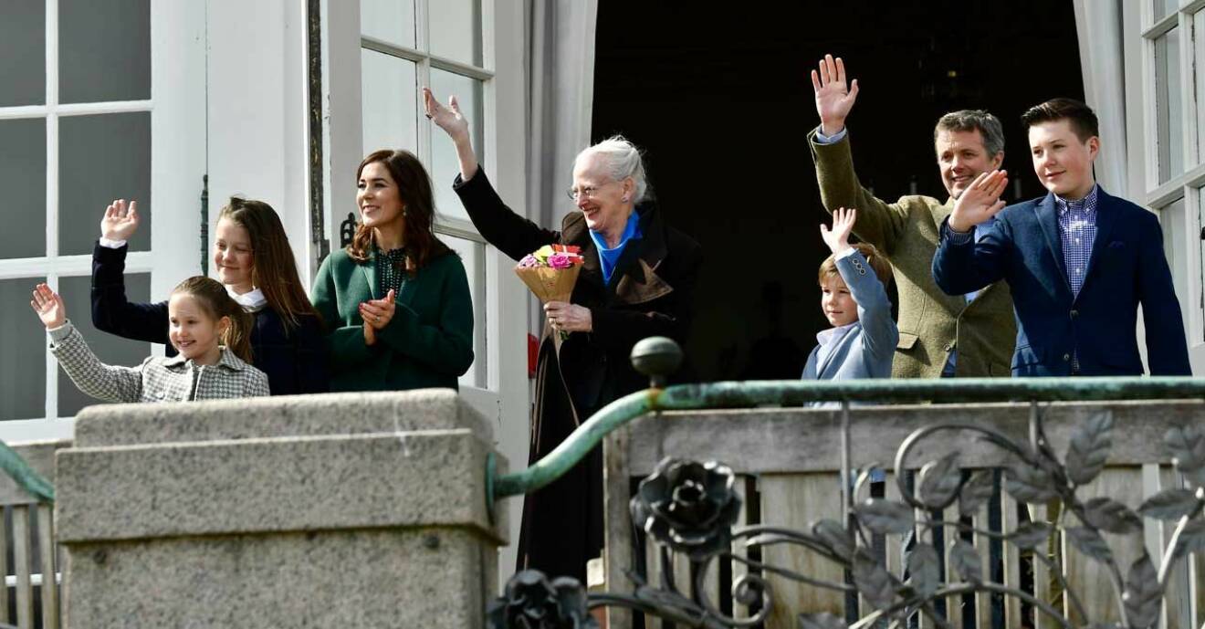 drottning Margrethe med familj