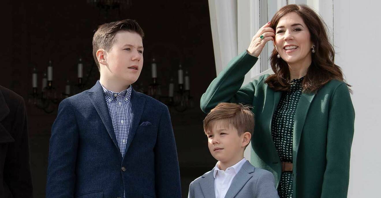 kronprinsessan Mary med sina söner 