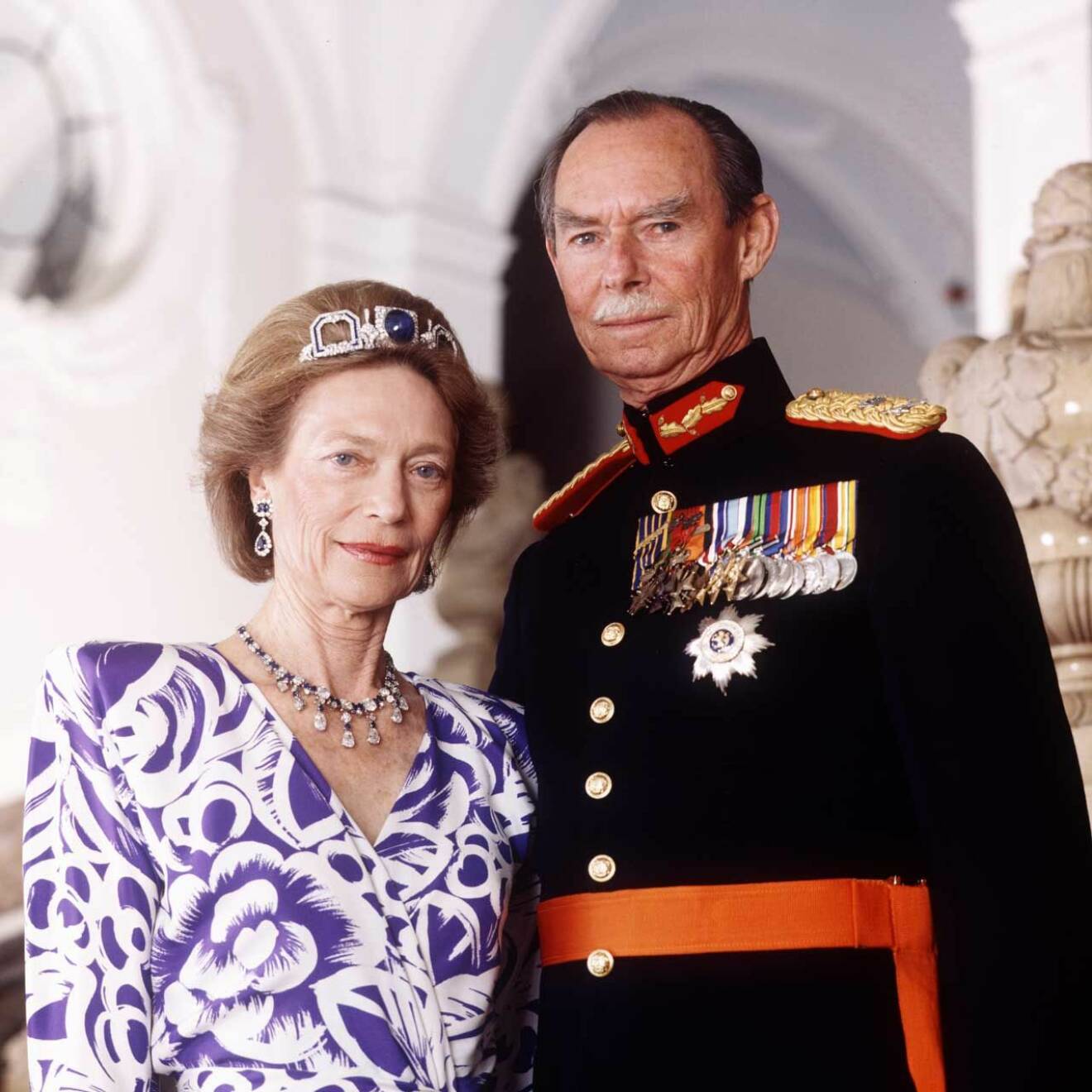 Storhertig Jean med sin Josephine-Charlotte, som var dotter till Belgiens svenskfödda drottning Astrid.