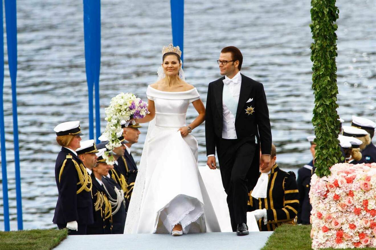 Nygifta Victoria och Daniel.