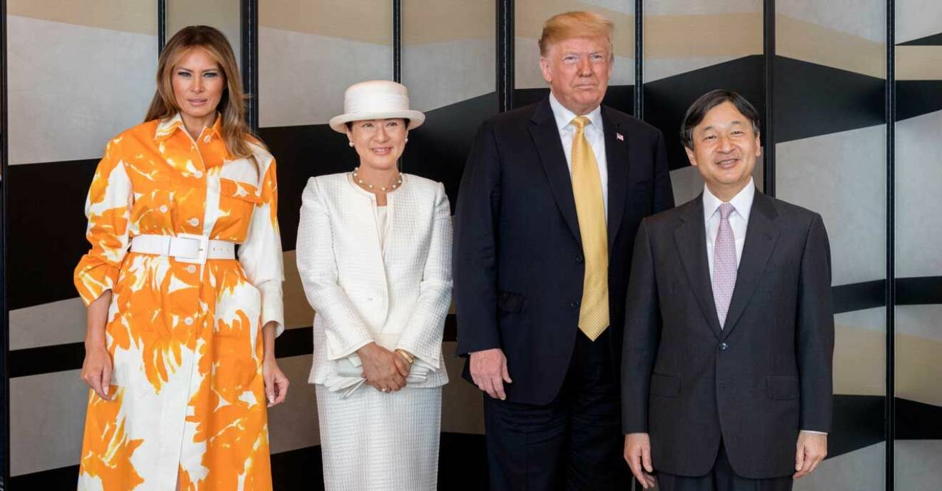 japans kejsarpar president trump