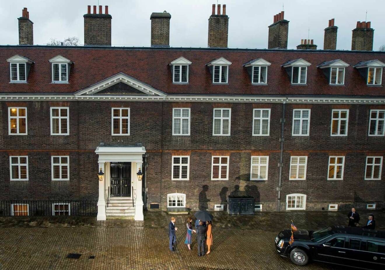Här ligger Kates och Wiliams privata våning i Kensington Palace.