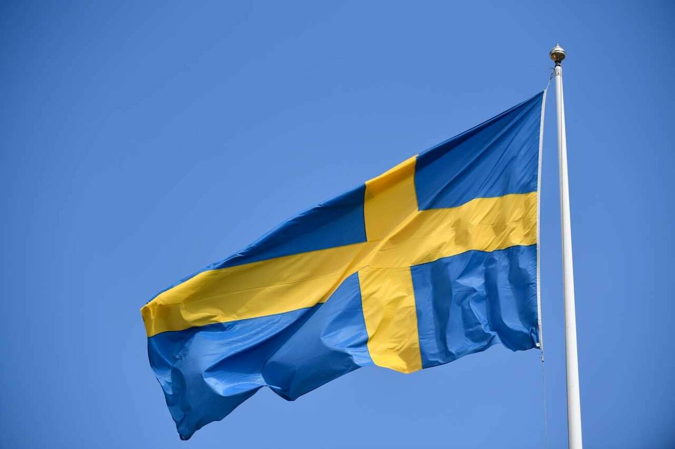 Vackra svenska flaggan.
