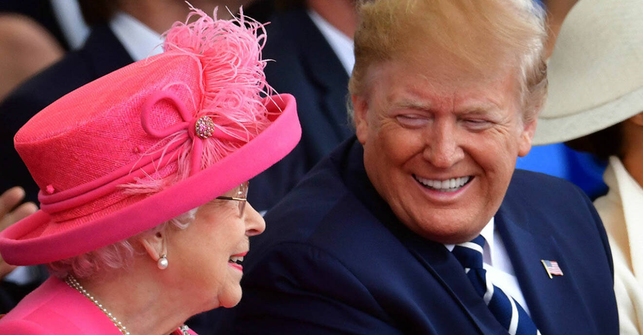 Trump och drottning Elizabeth