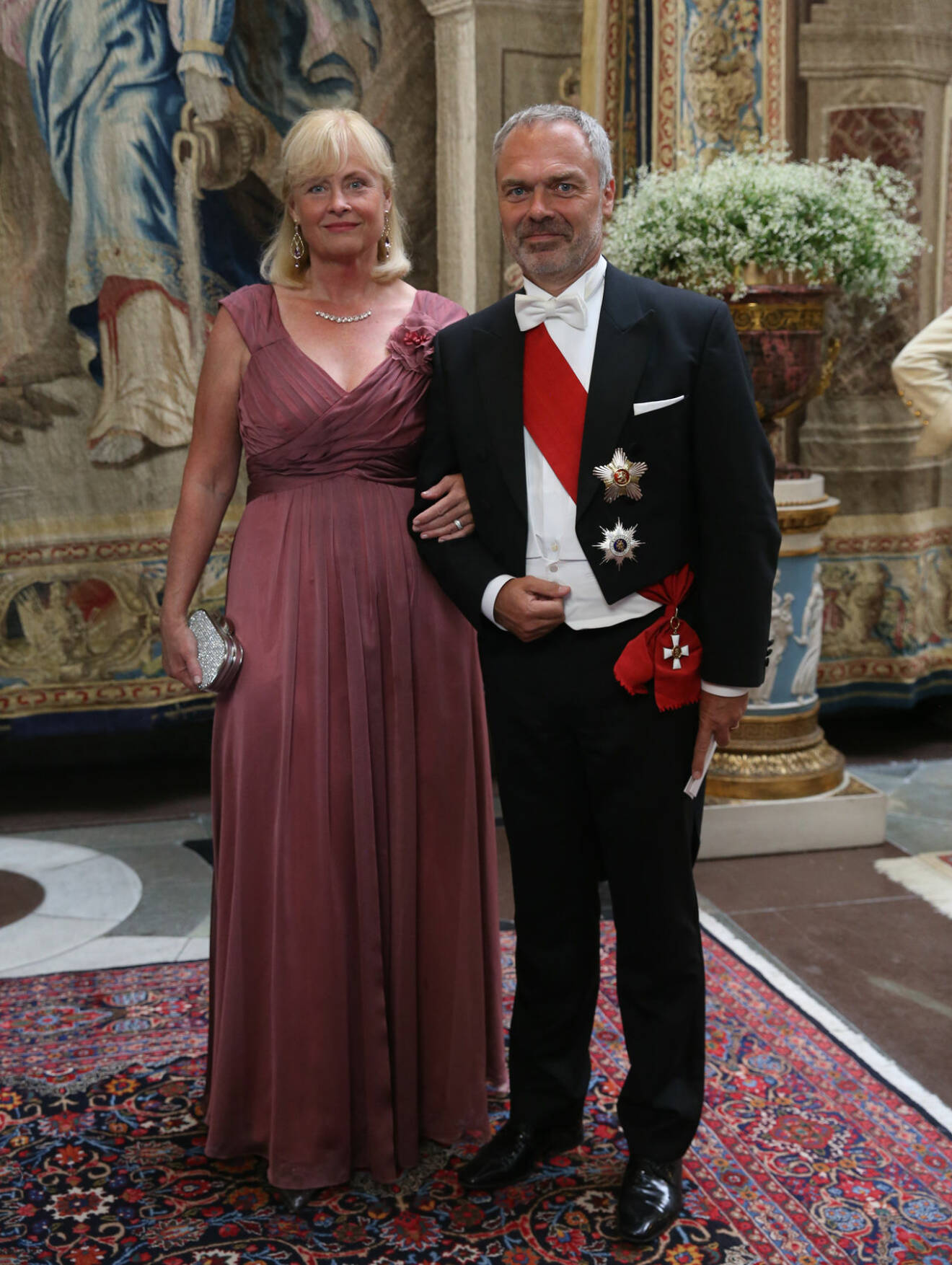Sista kungamiddagen som partiledare för Liberalernas Jan Björklund, här med sin fru Anette Brifalk som är informationschef. 